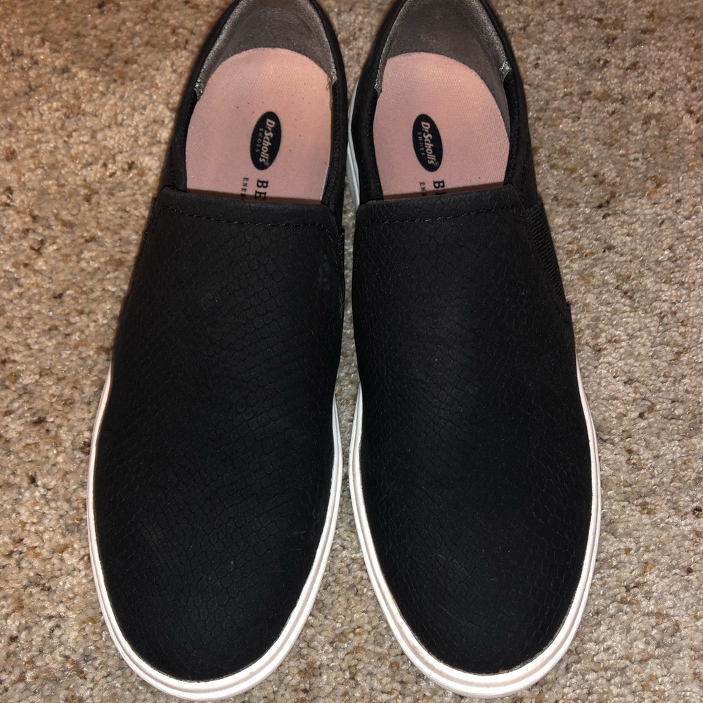 Black slip on shoes